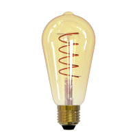 Лампа светодиодная LED-ST64-4W/GOLDEN/E27/CW GLV22GO картон  UL-00001819