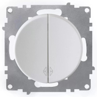 Переключатель 2-кл. СП Florence механизм бел. (1E31601300)  2172777