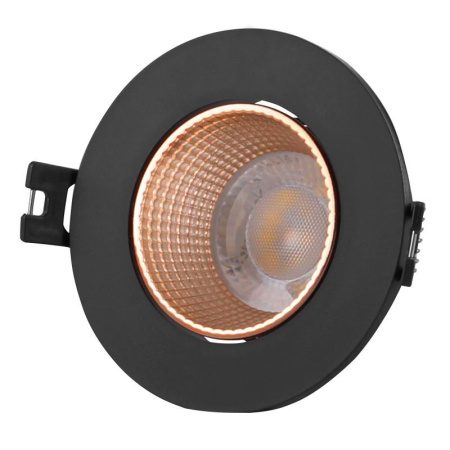 Светильник встраиваемый IP20 10Вт GU5.3 LED черн./бронзовый пластик  DK3061-BBR