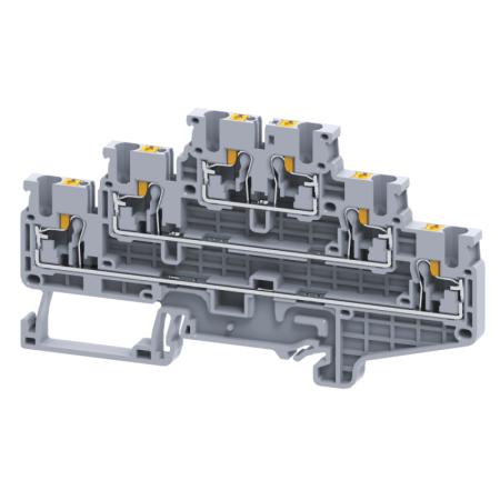 Клемма 3х-ярусная push-in OptiClip CP3L-2.5-3L-I сер.  331867