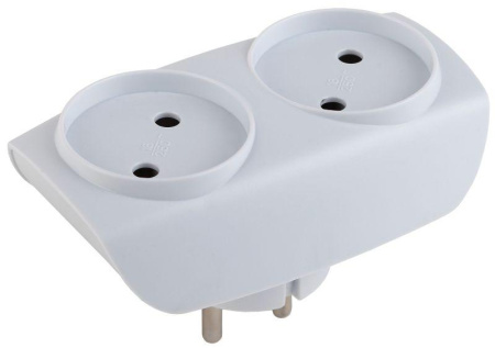 Разветвитель 2-м без заземл. 16А IP20 SP-2-W бел.  C0045520