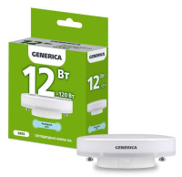 Лампа светодиодная T80 12Вт таблетка 6500К GX53 230В  LL-T80-12-230-65-GX53-G