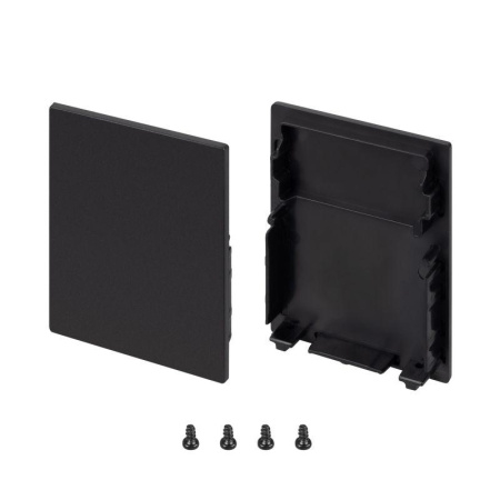 Заглушка SL-LINE-4050-3L-MIDDLE BLACK глухая пластик (комплект)  044676