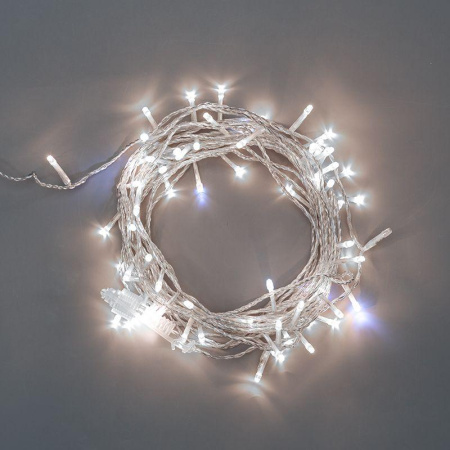 Гирлянда светодиодная "Нить" 20м 150LED бел. 3.4Вт 230В IP44 эффект мерцания провод прозр.  305-565