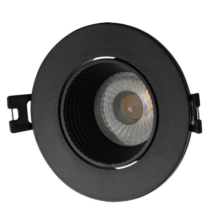 Светильник встраиваемый IP20 10Вт GU5.3 LED черн./черн. пластик  DK3061-BK