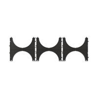 Кластер тройной для двустен. труб d110мм  025113