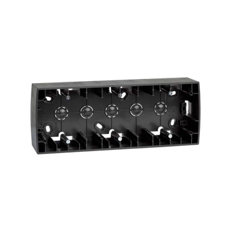 Коробка наружной установки 3-м 89х229х37мм 82 графит 82771-38