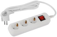 Удлинитель электрический UDL-16-315-ES Greenline 3 розетки с заземлением с выключателем 1.5м ПВС 3х1кв.мм  Б0065078