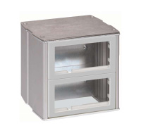 Мини-башня 2-сторонняя на 8-мод. К45 130х133х128 алюм.  Connect KT800-8