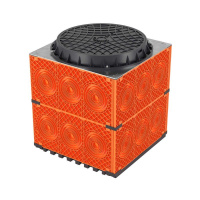 Колодец пластиковый для кабельной канализации с пластиковым люком F0750х750х750  270750V0