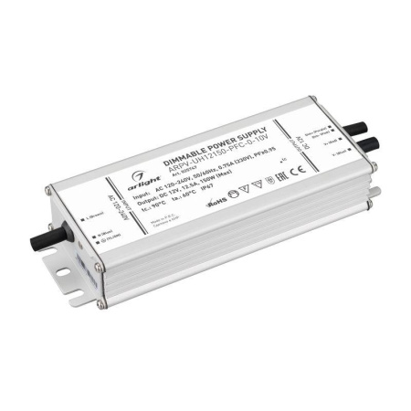 Блок питания ARPV-UH12150-PFC-0-10V 12В 12.5А 150Вт IP67 металл  025747