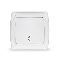 Переключатель проходной 1-кл. СП Маргарита 10А IP20 бел. UNIVersal М0025