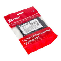 Набор трубок термоусадочных ТУТк клеевые 3/1 нг черн. по 100мм (уп.20шт) PROxima  tut-k-n-3