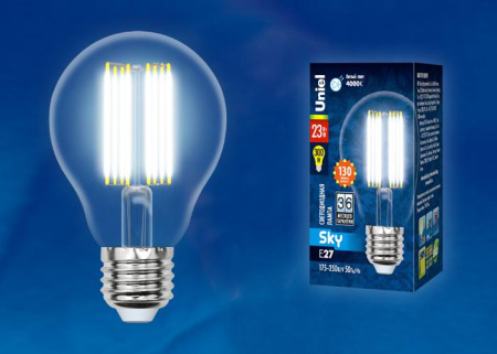 Лампа светодиодная LED-A70-23W/4000K/E27 /CL PLS02WH Sky 23Вт прозрачная 4000К нейтр. бел. (упак. картон)  UL-00005898