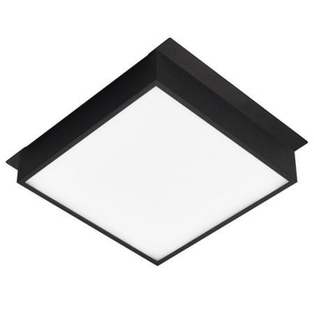 Светильник светодиодный DL-GRIGLIATO-S190x190-24W Warm3000 (BK 100 deg 230) IP40 металл  045703