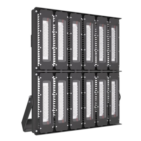 Прожектор светодиодный LAD LED R700-12-PC-60-750-D48-1200L1 ST 1200Вт CRI70 5000К IP67 230В КСС типа "Г" крепление на лире LADesign LADR712PC60750D481200L1ST