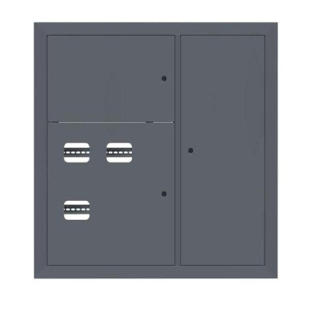 Щит этажный 3кв. RAL7024 (1000х950х160) PROxima  mb29-v-3-ral7024