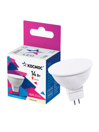Лампа светодиодная JCDR 14Вт GU5.3 3000К 174-265В  LkecLED14wJCDRC30