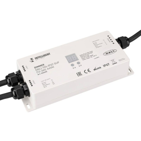 Диммер DALI-104-IP67-SUF (12-36В 4х5А) (IP67 пластик)  026496