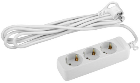 Удлинитель 3х10м с заземл. 16А IP20 U-3e-10m-3х1 ПВС 3х1  Б0028373