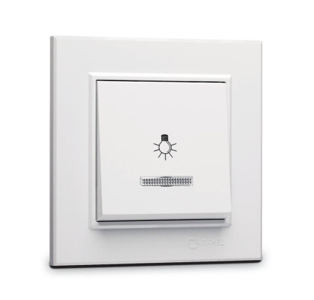 Кнопка таймера 1-кл. СП Karea 10А IP20 бел. с подсветкой  56001024