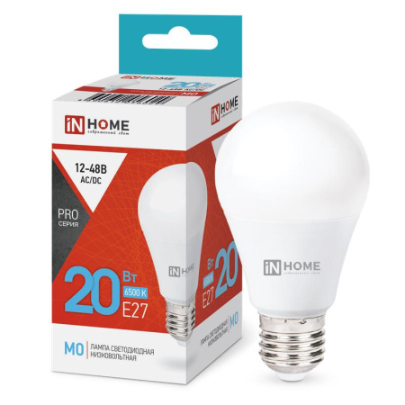 Лампа светодиодная низковольтная LED-MO-PRO 20Вт 12-48В E27 6500К 1650лм  4690612056029