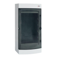 Щит слаботочный навесной Unix 3 габарит IP41 прозр. дверь PROxima  ux-3m-n