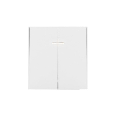 Выключатель STRONG 2кл с подсветкой 10А MIELE с/у жемчуг  KR-78-0714-4