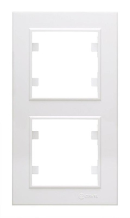 Рамка 2-м Karea вертик. бел.  56001707