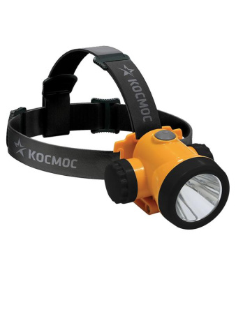 Фонарь аккумуляторный налобный H3W LED 3Вт 2 режима литиевый аккум. 1.5А.ч ЗУ USB  KOCH3WLi-On