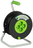 Удлинитель на пластик. катушке 4х50м без заземл. KAT-2x1.5-50m Greenline ПВС 2х1.5  Б0065097