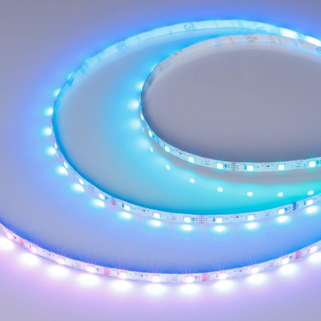 Лента светодиодная SPI-RZ-F60-6мм 12В RGB-PX1-BPT (7Вт/м IP20 3535) (уп.5м)  044684