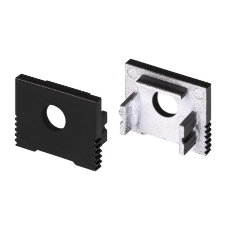 Заглушка SL-SLIM-H13M BLACK с отверстием пластик  032998