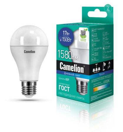 Лампа светодиодная LED17-A65/865/E27 17Вт 220В  12653