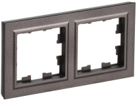 Рамка 2-м BRITE РУ-2-БрТБ бронза  BR-M22-K45