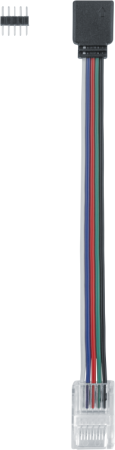 Коннектор для гибкого соединения RGBW СД ленты 93 292 NLSC-RGBW10mm-PCRGBW-W-PC-IP20 (уп.5шт)  93292