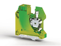 Клеммник на DIN-рейку (MR32/ MR35) 35кв.мм (земля) AVK 35T RD  334210