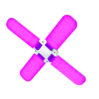 Лампа светодиодная LED-P65-32W/SPSB/E27/FR/P4 PLP32WH 32Вт P65 лепестковая матовая E27 для растений спектр для рассады и цветения (упак. картон)  UL-00007408