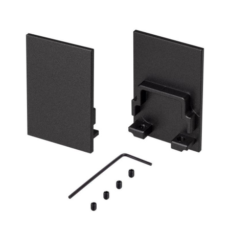 Заглушка SL-COMFORT-3551 BLACK глухая металл (комплект)  031794(1)