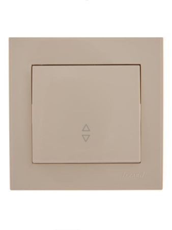 Переключатель проходной 1-кл. СП Rain IP20 крем.  703-0303-105