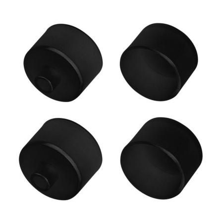 Заглушка WPH-FLEX-D22-360deg BLACK с отверстием пластик (комплект)  045884