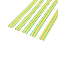 Трубка термоусадочная 12.0/6.0 1м желт./зел. (уп.50шт)  21-2007