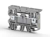 Клеммник с размыкателем на DIN-рейку 6кв.мм сер. ASK 2B  360119