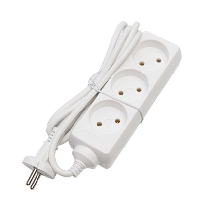 Удлинитель 3х3м без заземл. 10А IP20 S 3х3 2.2кВт  9301
