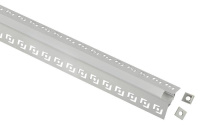 Комплект с анодированным профилем под штукатурку 5022 для внешнего угла 50х22мм 2.5м  Б0062867 Комплект с анодированным профилем под штукатурку 5022 для внешнего угла 50х22мм 2.5м  Б0062867