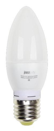 Лампа светодиодная PLED-ECO 5Вт C37 свеча 3000К тепл. бел. E27 400лм 230В  2855312A