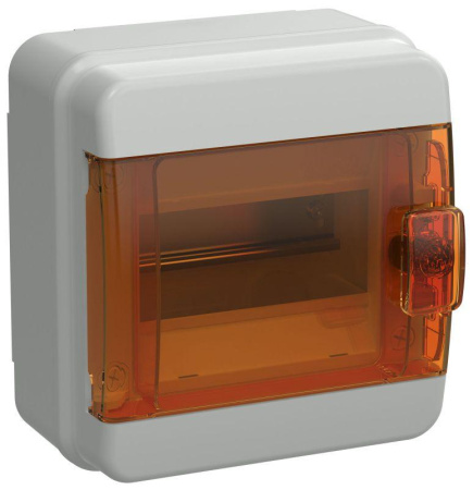 Корпус пластиковый КМПн-6 IP65 оранж. прозр. дверь TEKFOR  TF5-KP72-N-06-65-K03-K09