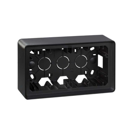 Коробка наружной установки на 2 поста графит 82 Detail 8200760-038