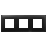 Рамка 3-м 6мод. Avanti "Черный матовый"  4412906