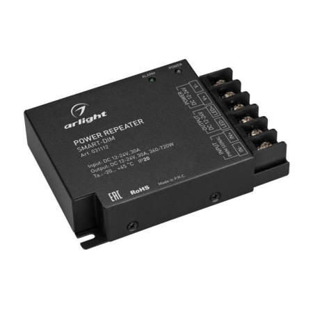 Усилитель SMART-DIM 12-24В 1х30А IP20 металл  031112